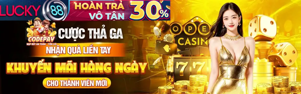 Đa dạng các trò chơi cá cược như thể thao, casino, slot